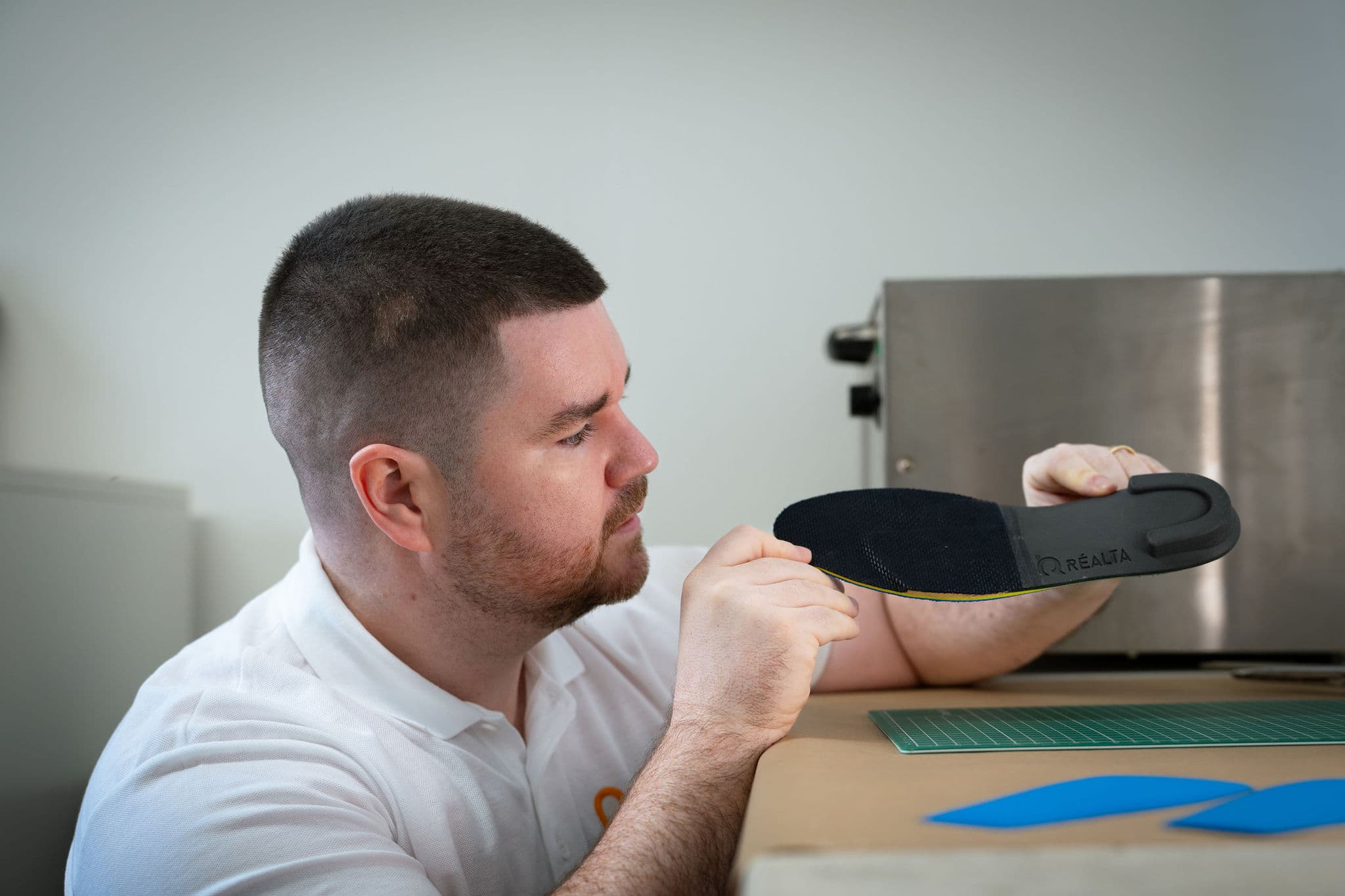 Quality control inspection of a finished orthotic